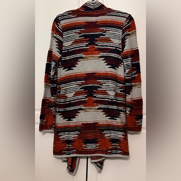 Lucky Brand Women's Cardigan - Gray, Red, Black - Picture 2 of 5